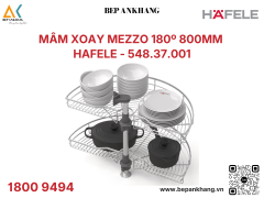 Bộ rổ góc xoay 180° Hafele 800mm KOSMO MEZZO 548.37.001